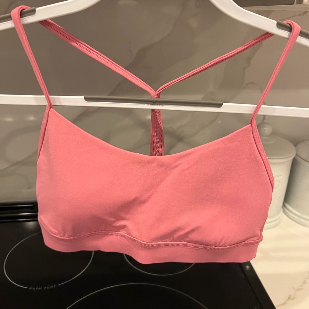 Lululemon NWOT Flow Y Bra Size 6 in Pink Blossom